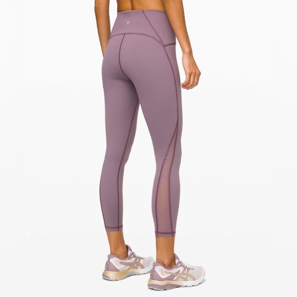 Lululemon Train Time Pants 7/8 Lavender Mulberry Leggings 25” size 10 - Picture 2 of 13